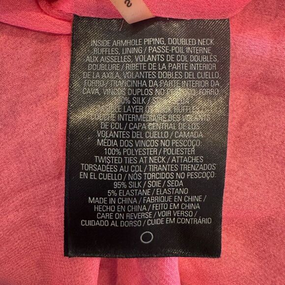 Elie Tahari Purple Printed 100% Silk Braided Neck Trim Sleeveless Halter Top Sma - Picture 8 of 8